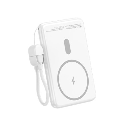 Leotec LEPOWW20W5W batteria portatile Polimeri di litio (LiPo) 5000 mAh Carica wireless Bianco