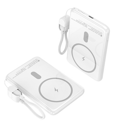 Leotec LEPOWW20W5W batteria portatile Polimeri di litio (LiPo) 5000 mAh Carica wireless Bianco