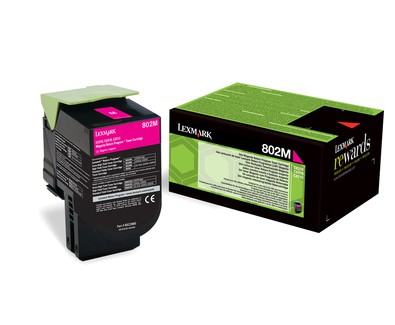 Lexmark 802M cartuccia toner 1 pz Originale Magenta