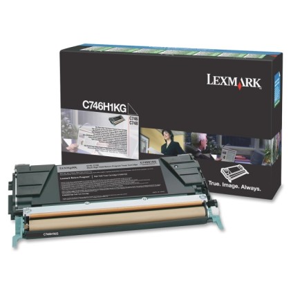 LEXMARK C746 C748 toner cartridge black standard capacity 12.000 pages 1-pack - return program