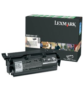 CARTUCCIA TONER RIGENERATA LEXMARK X651, X652, X654  25K OEM X651H11E