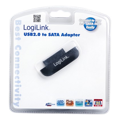 LogiLink USB 2.0/SATA Nero