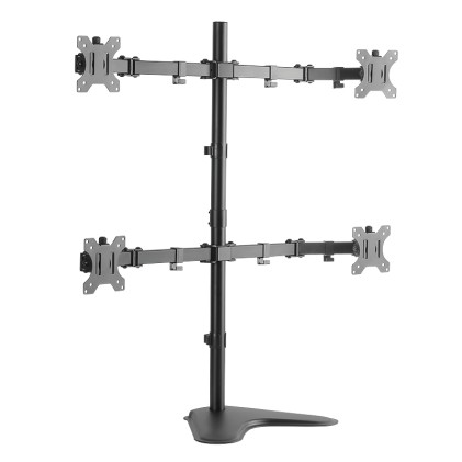 LogiLink BP0046 supporto da tavolo per Tv a schermo piatto 81,3 cm (32") Stainless steel Scrivania