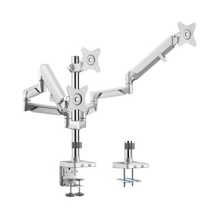 LogiLink BP0090 supporto da tavolo per Tv a schermo piatto 68,6 cm (27") Argento Scrivania