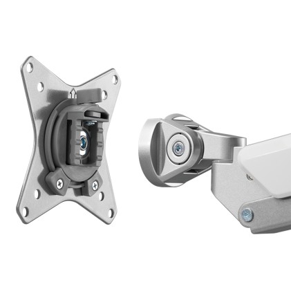 LogiLink BP0090 supporto da tavolo per Tv a schermo piatto 68,6 cm (27") Argento Scrivania