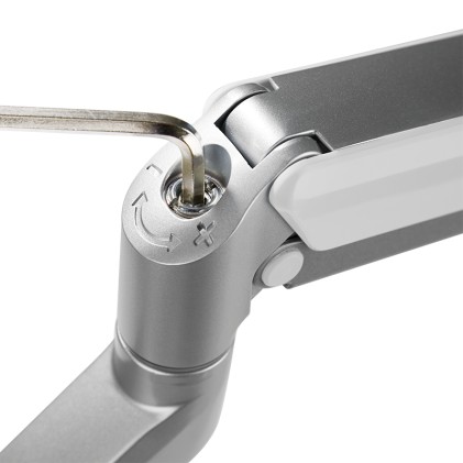 LogiLink BP0090 supporto da tavolo per Tv a schermo piatto 68,6 cm (27") Argento Scrivania