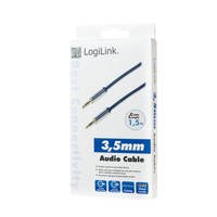 LOGILINK CA10150 LOGILINK - Audio Cable 3.5 Stereo M/M, straight, 1.50 m, blue