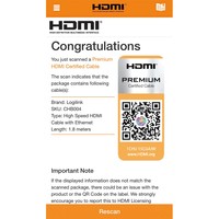 LOGILINK CHB004 LOGILINK - Premium HDMI 2.0 Cable for Ultra HD, 1.8m