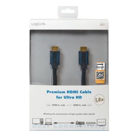 LOGILINK CHB004 LOGILINK - Premium HDMI 2.0 Cable for Ultra HD, 1.8m