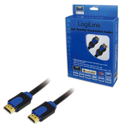 LogiLink CHB1105 cavo HDMI 5 m HDMI tipo A (Standard) Nero, Blu