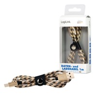 LOGILINK CU0133 LOGILINK - Sync & charging cable, USB to Micro USB male, 1m