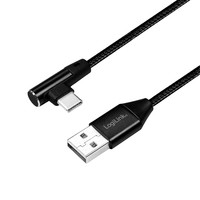 LOGILINK CU0137 LOGILINK - USB 2.0 cable USB-A male to USB-C (90  angled) male, 0.3m