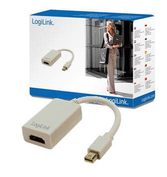 LOGILINK CV0036A - Adapter Mini DisplayPort to HDMI with audio