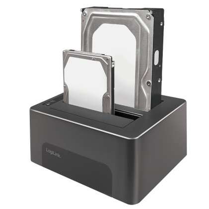 Docking Hard Disk Logilink Qp0029 Doppio Bay I-Case Sata-Tst56