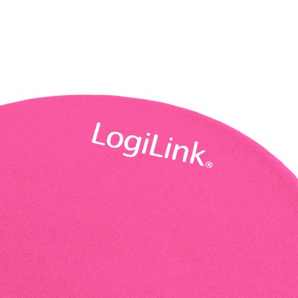 LogiLink Mousepad con poggiapolsi in gel di silicone, rosa