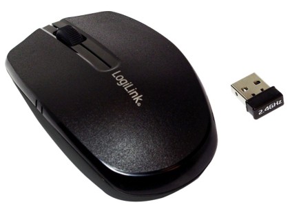 Mouse LogiLink 2,4 GHz Mini wireless ottico, 1200 dpi, black (ID0114)