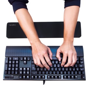 LogiLink ID0142 poggiapolso Nero