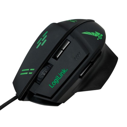 LogiLink ID0157 mouse USB tipo A Ottico 3200 DPI Mano destra