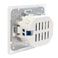 LogiLink PA0163 presa energia 2x USB Bianco