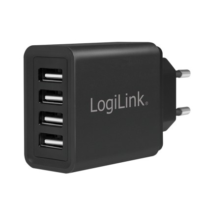 LogiLink PA0211 Caricabatterie per dispositivi mobili Interno Nero