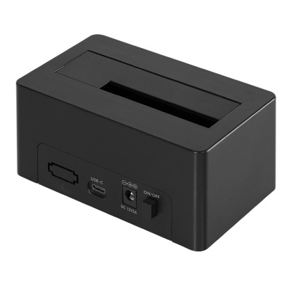 LogiLink QP0027 docking station per unit&agrave; di archiviazione USB 3.2 Gen 2 (3.1 Gen 2) Type-C Nero