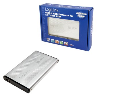 LogiLink UA0041A contenitore di unit&agrave; di archiviazione Argento 2.5"