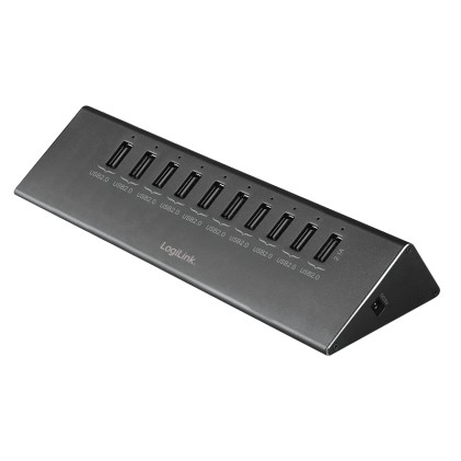 LOGILINK UA0226 LOGILINK - USB 2.0 High Speed Hub 10-Port + 1x Fast Charging Port