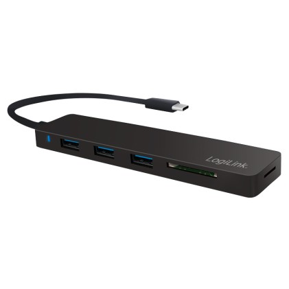 LogiLink UA0312 replicatore di porte e docking station per notebook USB 3.2 Gen 1 (3.1 Gen 1) Type-C Nero