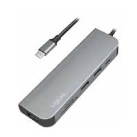 LOGILINK UA0343 LOGILINK - USB-C  multifunction hub, HDMI, PD, card reader, USB 3.2 Gen