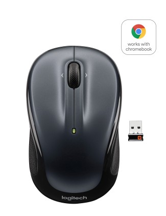 Mouse Log M325 Wireless Dark Silver Usb Logitech