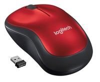 Mouse Logitech Wireless Mouse M185 Red