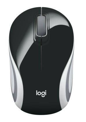 Logitech Mouse Mini Wireless Ottico M187 Nero
