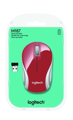 Logitech M187 mouse Ambidestro RF Wireless Ottico 1000 DPI