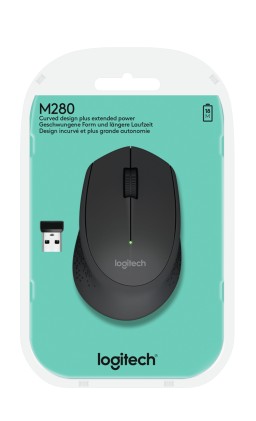 Logitech M280 mouse Mano destra RF Wireless Ottico 1000 DPI