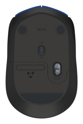 Logitech Mouse Wireless Ottico M171 Blu