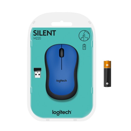 Logitech M220 SILENT mouse Ambidestro RF Wireless Ottico 1000 DPI