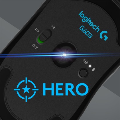 Logitech G G603 LIGHTSPEED mouse Mano destra RF Wireless Ottico 12000 DPI