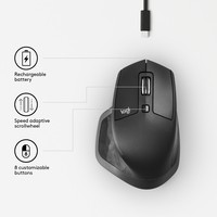 Mouse Logitech Wireless MX Master 2S graphite