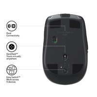 Logitech MX Anywhere 2S Wireless Mobile mouse Mano destra Wireless a RF + Bluetooth 4000 DPI