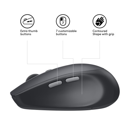 Logitech M590 Multi-Device Silent mouse Mano destra Wireless a RF + Bluetooth Ottico 1000 DPI