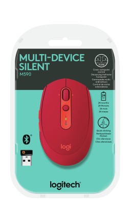 Logitech Wireless M590 Multi-Device Silent mouse Mano destra Wireless a RF + Bluetooth Ottico 1000 DPI