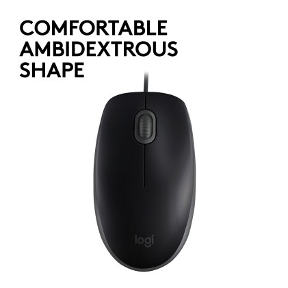 Logitech Mouse Usb Ottico B110 Silent Nero