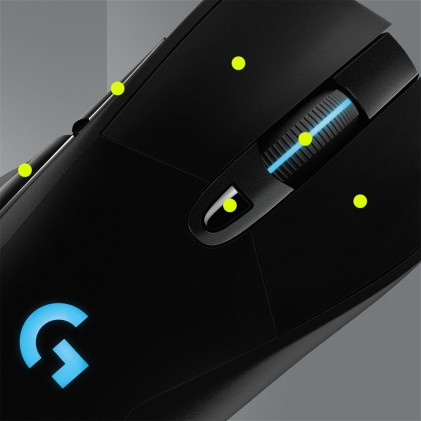 Logitech G G703 Lightspeed mouse Gaming Mano destra RF Wireless Ottico 25600 DPI