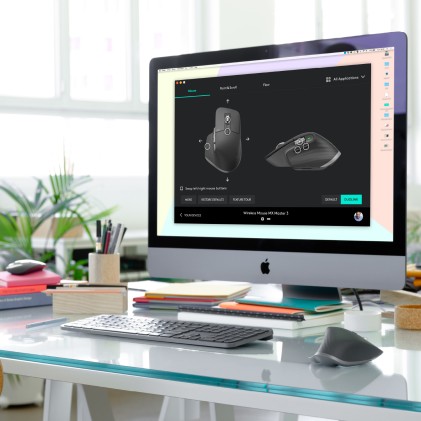 Logitech MX Master 3 Mouse Wireless Avanzato, Ricevitore Bluetooth o USB 2,4 GHz, Scorrimento &lrm;Ultrarapido, 4000 DPI Qualsiasi Superficie, Ergonomico, 7 Pulsanti, PC/Mac/Laptop/iPadOS - Grigio Chiaro