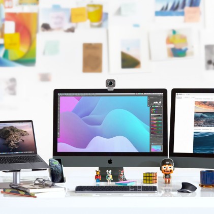 Logitech MX Master 3 &ndash; Mouse Wireless Avanzato per Mac, Scorrimento Rapido, Design Ergonomico, 4000 DPI, Personalizzabile, USB-C Risparmio Energia, Bluetooth, Apple MacBook, Compatibile iPad