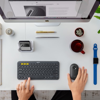 Mouse M350 Log Bluetooth Black Logitech Wireless/Bluetooth Usb