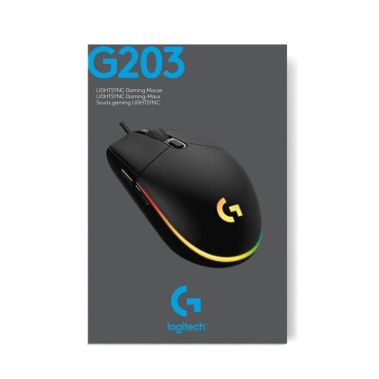 Mouse Gaming Logitech G203 LIGHTSYNC RGB A 6 Pulsanti