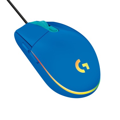 ORIGINALE Logitech Accessori per computer Blu 910-005798 G203 Gaming Maus USB, 6 pulsanti, 200 - 8000 DPI, RGB, 2.1 m, 62.15 x 116.6 x 38.2 mm, 85 g
