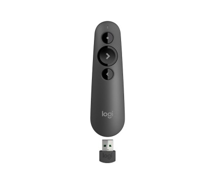 Logitech R500 puntatore wireless Bluetooth/RF Grafite