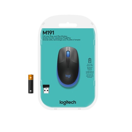 Logitech M190 mouse Ambidestro RF Wireless Ottico 1000 DPI